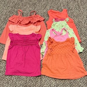 Bundle toddler girls summer sleeveless tops 3T lot